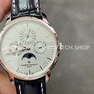MX Factory Vacheron Constantin Patrimony 43175 000P B190 41mm steel leather strap silver dial replica watch