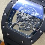 NEW Factory Richard Mille RM 055 Bubba Watson 42.7mm Black Ceramic Black Rubber Strap Skeletoni NEW Factory Richard Mille RM 055 Bubba Watson 42.7mm Black Ceramic Black Rubber Strap Skeletonized Black Dial
