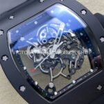 NEW Factory Richard Mille RM 055 Bubba Watson 42.7mm Black Ceramic Black Rubber Strap Skeletoni (6) NEW Factory Richard Mille RM 055 Bubba Watson 42.7mm Black Ceramic Black Rubber Strap Skeletonized Black Dial