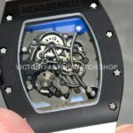 NEW Factory Richard Mille RM 055 Bubba Watson 42.7mm Black Ceramic White Rubber Strap Skeletoni (3) NEW Factory Richard Mille RM 055 Bubba Watson 42.7mm Black Ceramic White Rubber Strap Skeletonized White Dial