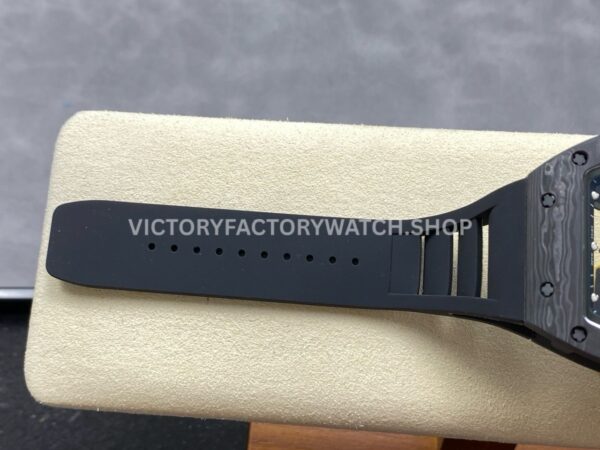 NEW Factory Richard Mille RM055 Abu Dhabi 42.7mm Carbon Fiber Black Rubber Strap Skeletonized B NEW Factory Richard Mille RM 055 Abu Dhabi 42.7mm Carbon Fiber Black Rubber Strap Skeletonized Black Dial