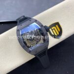 NEW Factory Richard Mille RM055 Abu Dhabi 42.7mm Carbon Fiber Black Rubber Strap Skeletonized Bla (1) NEW Factory Richard Mille RM 055 Abu Dhabi 42.7mm Carbon Fiber Black Rubber Strap Skeletonized Black Dial