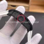 New Factory Richard Mille RM 055 42.7mm Black Carbon Fiber White Rubber Strap Black Skeletonized Dial (2) New Factory Richard Mille RM 35-02 44.5mm Black Carbon Fiber White Rubber Strap Black Skeletonized Dial