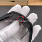 New Factory Richard Mille RM 35-01 42.7mm Black Carbon Fiber Black Rubber Strap Skeletonized Dial