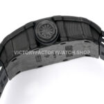 New Factory Richard Mille RM 35-01 42.7mm Black Carbon Fiber Black White Rubber Strap Black Skeletonized Dial (1) New Factory Richard Mille RM 35-01 42.7mm Black Carbon Fiber Black White Rubber Strap Black Skeletonized Dial
