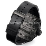 New Factory Richard Mille RM 35-01 42.7mm Black Carbon Fiber Black White Rubber Strap Black Skeletonized Dial (10) New Factory Richard Mille RM 35-01 42.7mm Black Carbon Fiber Black White Rubber Strap Black Skeletonized Dial