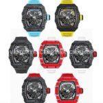 New Factory Richard Mille RM 35-02 44.5mm Black Carbon Fiber Black Rubber Strap Black Skeletonized Dial (3) New Factory Richard Mille RM 35-02 44.5mm Black Carbon Fiber Black Rubber Strap Black Skeletonized Dial