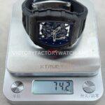 New Factory Richard Mille RM 35-02 44.5mm Black Carbon Fiber Black Rubber Strap Black Skeletonized Dial (7) New Factory Richard Mille RM 35-02 44.5mm Black Carbon Fiber Black Rubber Strap Black Skeletonized Dial