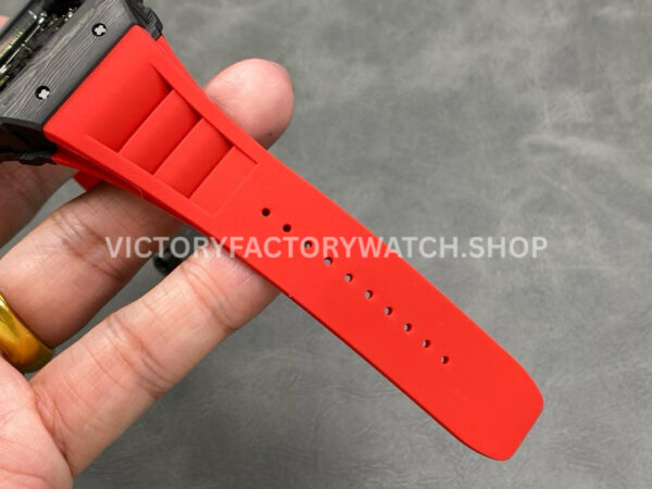 New Factory Richard Mille RM35-01 Rafael Nadal 42.7mm Black Carbon Fiber Red Rubber Strap Skeletoniz ( New Factory Richard Mille RM35-01 Rafael Nadal 42.7mm Black Carbon Fiber Red Rubber Strap Skeletonized Dial