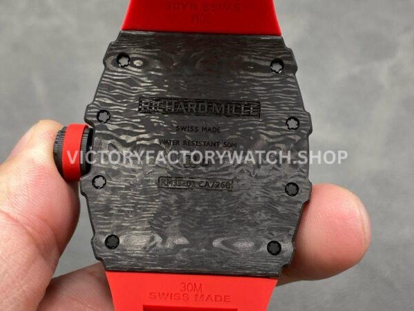New Factory Richard Mille RM35-01 Rafael Nadal 42.7mm Black Carbon Fiber Red Rubber Strap Skeletoniz (1) New Factory Richard Mille RM35-01 Rafael Nadal 42.7mm Black Carbon Fiber Red Rubber Strap Skeletonized Dial