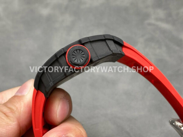 New Factory Richard Mille RM35-01 Rafael Nadal 42.7mm Black Carbon Fiber Red Rubber Strap Skeletoniz ( (3) New Factory Richard Mille RM35-01 Rafael Nadal 42.7mm Black Carbon Fiber Red Rubber Strap Skeletonized Dial