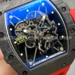 New Factory Richard Mille RM35-01 Rafael Nadal 42.7mm Black Carbon Fiber Red Rubber Strap Skeletoniz ( (4) New Factory Richard Mille RM35-01 Rafael Nadal 42.7mm Black Carbon Fiber Red Rubber Strap Skeletonized Dial