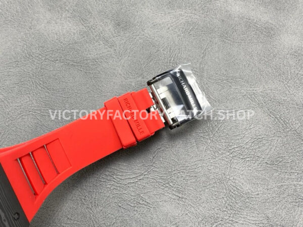 New Factory Richard Mille RM35-01 Rafael Nadal 42.7mm Black Carbon Fiber Red Rubber Strap Skeletoniz ( (8) New Factory Richard Mille RM35-01 Rafael Nadal 42.7mm Black Carbon Fiber Red Rubber Strap Skeletonized Dial