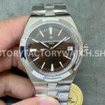 PPF Factory Vacheron Constantin Overseas 4500V-110A-B146 41mm Full Steel Brown Dial (8) PPF Factory Vacheron Constantin Overseas 4500V 110A B146 41mm full steel brown dial replica watch