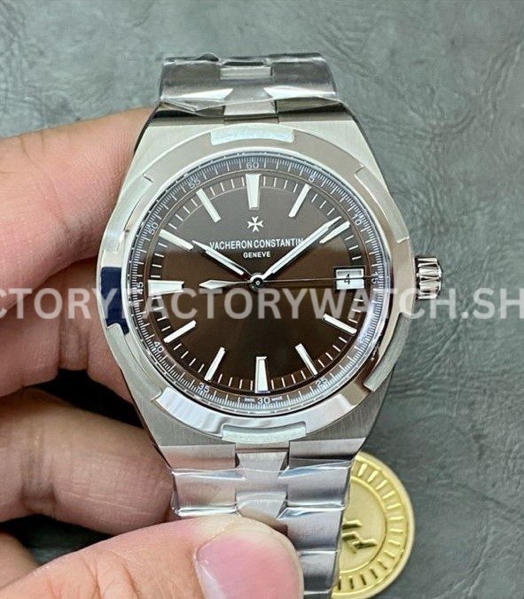 PPF Factory Vacheron Constantin Overseas 4500V-110A-B146 41mm Full Steel Brown Dial (8) PPF Factory Vacheron Constantin Overseas 4500V 110A B146 41mm full steel brown dial replica watch