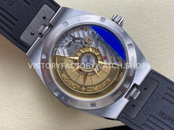 PPF Factory Vacheron Constantin Overseas 4500V-110A-B483 41mm Steel Rubber Strap Black Dial (4) PPF Factory Vacheron Constantin Overseas 4500V/110A-B483 41mm Steel Rubber Strap Black Dial