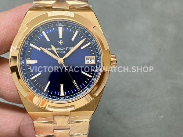 PPF Factory Vacheron Constantin Overseas 4500V 110R B705 41mm full rose gold blue dial replica watch