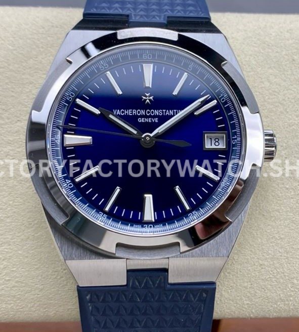 PPF Factory Vacheron Constantin Overseas 4500V110A-B128 41mm Steel Rubber Strap Blue Dial (6) PPF Factory Vacheron Constantin Overseas 4500V 110A B128 41mm steel rubber strap blue dial replica watch