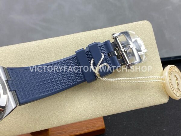 PPF Factory Vacheron Constantin Overseas 4500V110A-B128 41mm Steel Rubber Strap Blue Dial (7) PPF Factory Vacheron Constantin Overseas 4500V/110A-B128 41mm Steel Rubber Strap Blue Dial