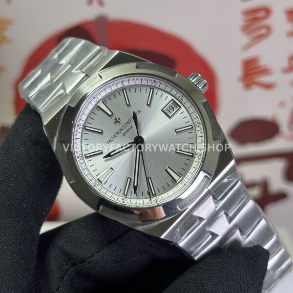 PPF Factory Vacheron Constantin Overseas 4500V110A-B1412 41mm Rubber Strap Silver Dial (6) PPF Factory Vacheron Constantin Overseas 4500V/110A-B1412 41mm Full Steel Silver Dial