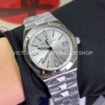 PPF Factory Vacheron Constantin Overseas 4500V110A-B1412 41mm Rubber Strap Silver Dial (8) PPF Factory Vacheron Constantin Overseas 4500V/110A-B1412 41mm Full Steel Silver Dial