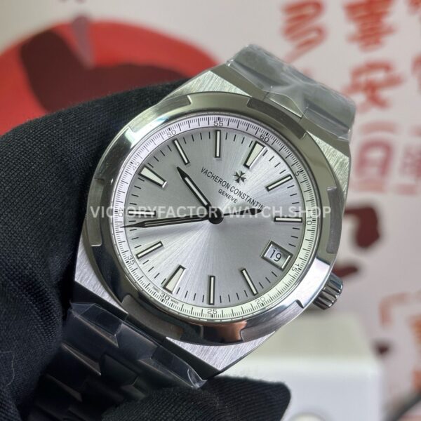 PPF Factory Vacheron Constantin Overseas 4500V110A-B1412 41mm Rubber Strap Silver Dial (9) PPF Factory Vacheron Constantin Overseas 4500V/110A-B1412 41mm Full Steel Silver Dial