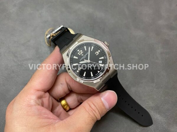PPF Factory Vacheron Constantin Overseas 47040-B01A-9094 42mm Steel Black Rubber (7) PPF Factory Vacheron Constantin Overseas 47040/B01A-9094 42mm Steel Black Rubber Strap Arabic Numerals Black Dial