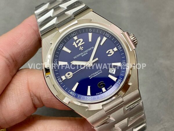 PPF Factory Vacheron Constantin Overseas 47040/000A-9008 42mm Full Steel Arabic Numerals Blue Dial