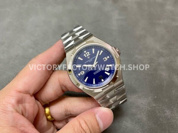 PPF Factory Vacheron Constantin Overseas 47040/000A-9008 42mm Full Steel Arabic Numerals Blue Dial