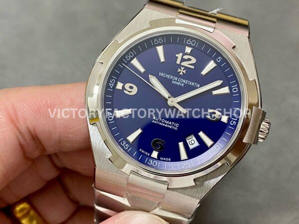 PPF Factory Vacheron Constantin Overseas 47040/000A-9008 42mm Full Steel Arabic Numerals Blue Dial