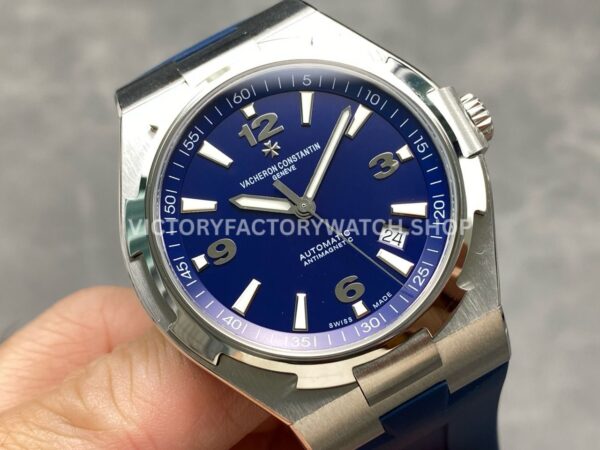 PPF Factory Vacheron Constantin Overseas 47040000A-9008 Rubber Strap Arabic Numerals Blue Dial (1) PPF Factory Vacheron Constantin Overseas 47040/000A-9008 Rubber Strap Arabic Numerals Blue Dial