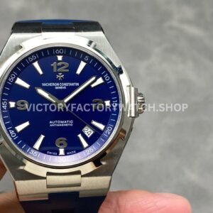 PPF Factory Vacheron Constantin Overseas 47040000A-9008 Rubber Strap Arabic Numerals Blue Dial (2) PPF Factory Vacheron Constantin Overseas 47040 000A 9008 rubber strap Arabic numerals blue dial replica watch