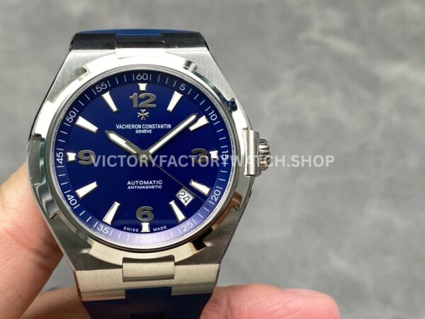 PPF Factory Vacheron Constantin Overseas 47040000A-9008 Rubber Strap Arabic Numerals Blue Dial (2) PPF Factory Vacheron Constantin Overseas 47040 000A 9008 rubber strap Arabic numerals blue dial replica watch