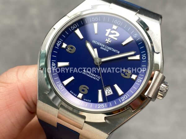 PPF Factory Vacheron Constantin Overseas 47040000A-9008 Rubber Strap Arabic Numerals Blue Dial (3) PPF Factory Vacheron Constantin Overseas 47040/000A-9008 Rubber Strap Arabic Numerals Blue Dial