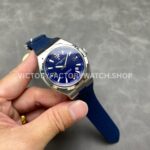 PPF Factory Vacheron Constantin Overseas 47040000A-9008 Rubber Strap Arabic Numerals Blue Dial (6) PPF Factory Vacheron Constantin Overseas 47040/000A-9008 Rubber Strap Arabic Numerals Blue Dial