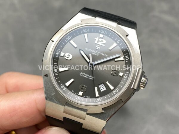 PPF Factory Vacheron Constantin Overseas 47040000W-9500 Rubber Strap Arabic Numerals Grey Dial (2) PPF Factory Vacheron Constantin Overseas 47040/000W-9500 Rubber Strap Arabic Numerals Grey Dial