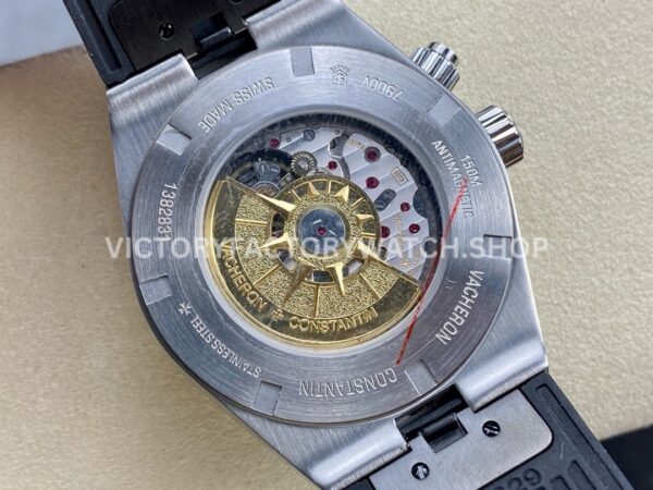 PZ Factory Vacheron Constantin Overseas Dual Time 7900V-110A-B333 41mm Steel Rubber Strap Sil (5) PZ Factory Vacheron Constantin Overseas Dual Time 7900V/110A-B333 41mm Steel Rubber Strap Silver Dial
