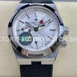 PZ Factory Vacheron Constantin Overseas Dual Time 7900V-110A-B333 41mm Steel Rubber Strap Sil (6) PZ Factory Vacheron Constantin Overseas Dual Time 7900V 110A B333 41mm steel rubber strap silver dial replica watch