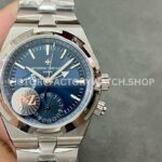 PZ Factory Vacheron Constantin Overseas Dual Time 7900V-110A-B334 41mm Full Steel Blue Dial (4) PZ Factory Vacheron Constantin Overseas Dual Time 7900V 110A B334 41mm full steel blue dial replica watch