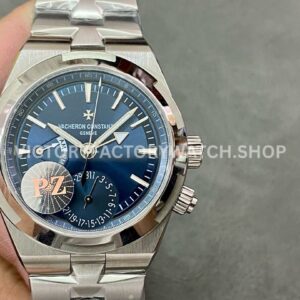 PZ Factory Vacheron Constantin Overseas Dual Time 7900V 110A B334 41mm full steel blue dial replica watch