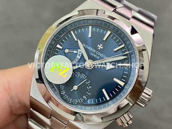 PZ Factory Vacheron Constantin Overseas Dual Time 7900V-110A-B334 41mm Full Steel Blue Dial (7) PZ Factory Vacheron Constantin Overseas Dual Time 7900V/110A-B334 41mm Full Steel Blue Dial