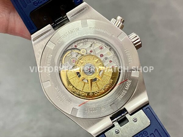PZ Factory Vacheron Constantin Overseas Dual Time 7900V-110A-B334 41mm Steel Rubber Strap Blue (3) PZ Factory Vacheron Constantin Overseas Dual Time 7900V/110A-B334 41mm Steel Rubber Strap Blue Dial