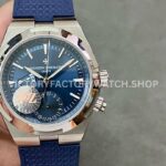 PZ Factory Vacheron Constantin Overseas Dual Time 7900V-110A-B334 41mm Steel Rubber Strap Blue (5) PZ Factory Vacheron Constantin Overseas Dual Time 7900V 110A B334 41mm steel rubber strap blue dial replica watch