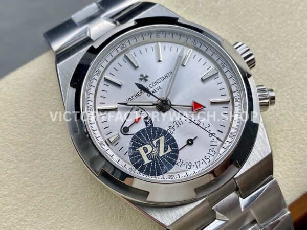 PZ Factory Vacheron Constantin Overseas Dual Time 7900V110A-B333 41mm Full Steel Silver Dial (7) PZ Factory Vacheron Constantin Overseas Dual Time 7900V/110A-B333 41mm Full Steel Silver Dial