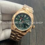 MKF Factory Vacheron Constantin Overseas Dual Time 7920V/210R-B965 41mm Full Rose Gold Green Dial