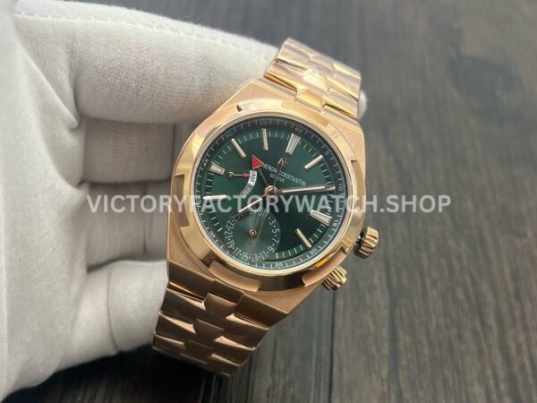 MKF Factory Vacheron Constantin Overseas Dual Time 7920V/210R-B965 41mm Full Rose Gold Green Dial