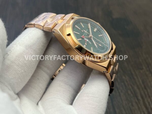 MKF Factory Vacheron Constantin Overseas Dual Time 7920V/210R-B965 41mm Full Rose Gold Green Dial