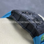 R7 Factory Richard Mille RM35-02 44.5mm Carbon Fiber Blue Rubber Strap Skeletonized Dial (4) R7 Factory Richard Mille RM 35-02 44.5mm Carbon Fiber Blue Rubber Strap Skeletonized Dial