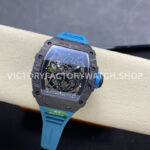 R7 Factory Richard Mille RM35-02 44.5mm Carbon Fiber Blue Rubber Strap Skeletonized Dial (9) R7 Factory Richard Mille RM 35-02 44.5mm Carbon Fiber Blue Rubber Strap Skeletonized Dial