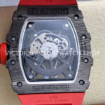 R7 Factory Richard Mille RM35-02 44.5mm Carbon Fiber Red Rubber Strap Skeletonized Dial (1) R7 Factory Richard Mille RM 35-02 44.5mm Carbon Fiber Red Rubber Strap Skeletonized Dial